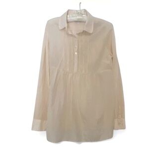 GAP Maternity pale peach silk blend top